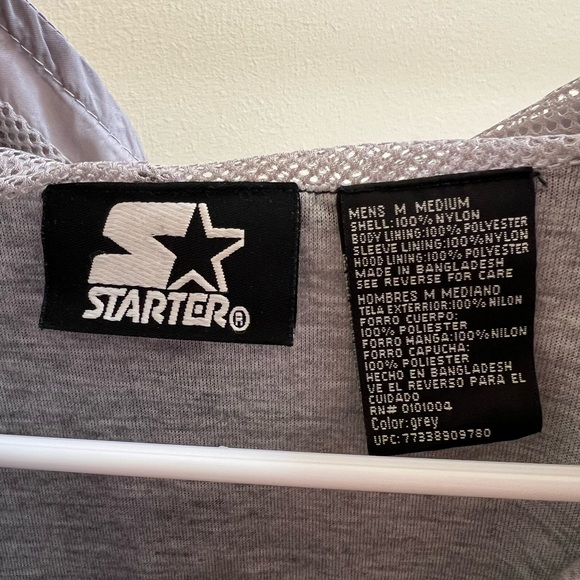 Starter Silver Windbreaker Jacket - Picture 5 of 11